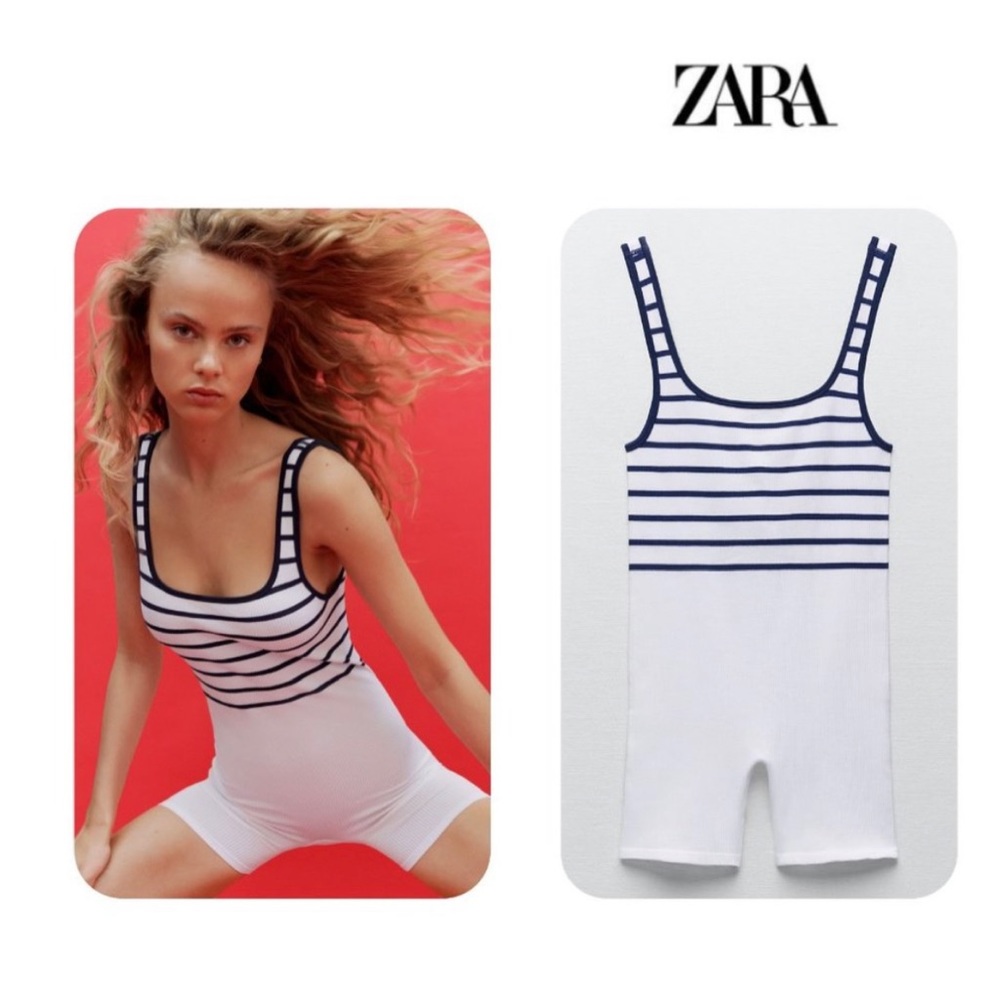 NWT Zara stripe romper